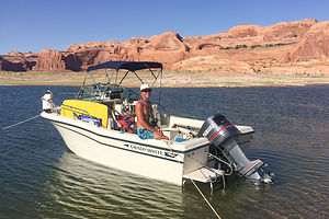 Herb and his boat