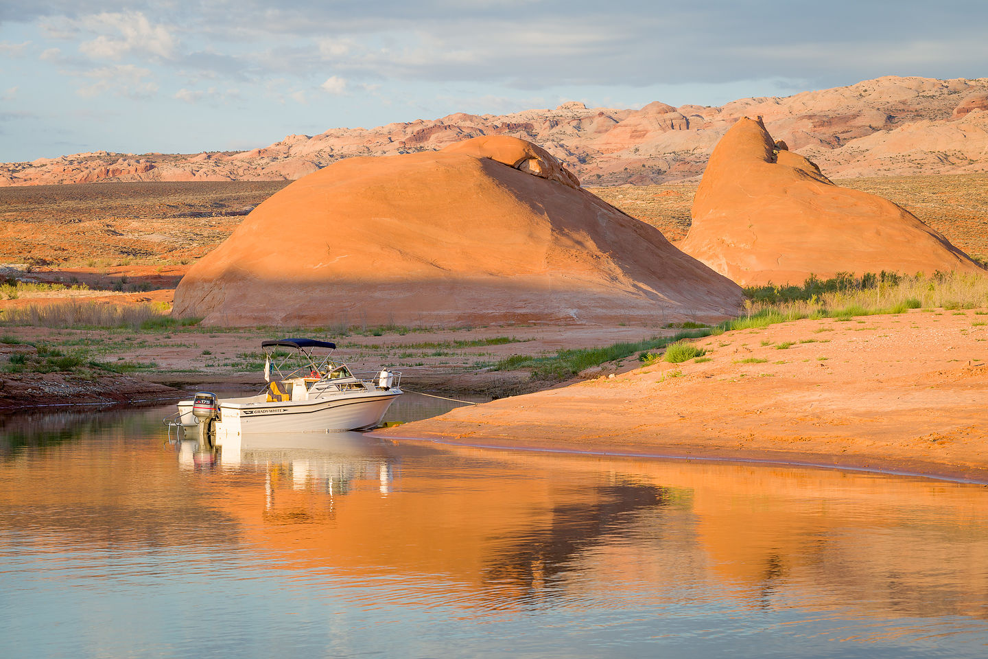 Our campsite in Halls Creek Bay