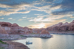 Our campsite in the San Juan Arm