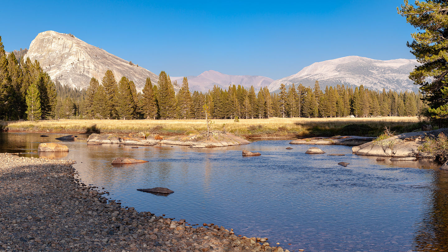 View of Lembert Dome from Tuolumne Meadows