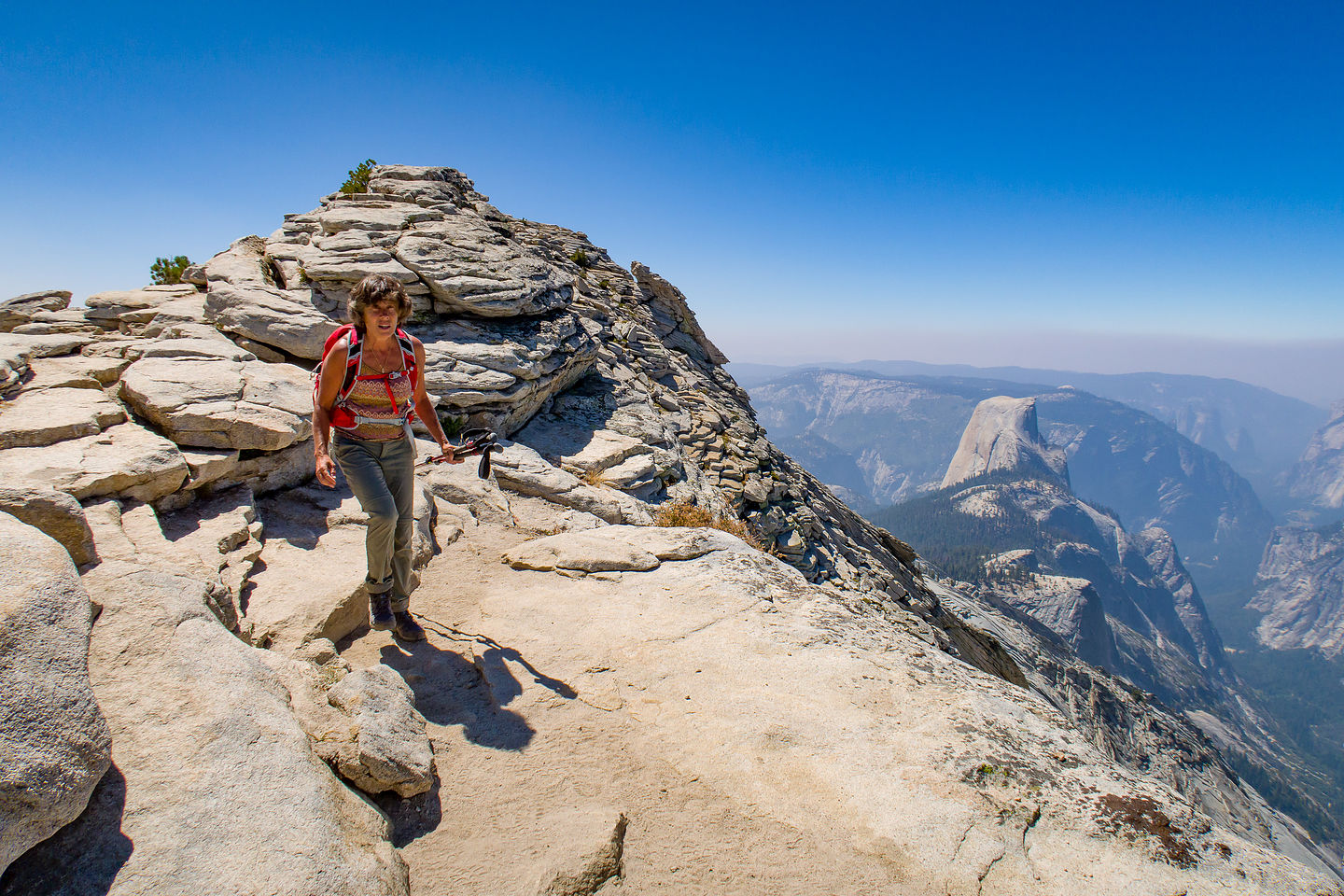 Lolo escaping from the Clouds Rest summit