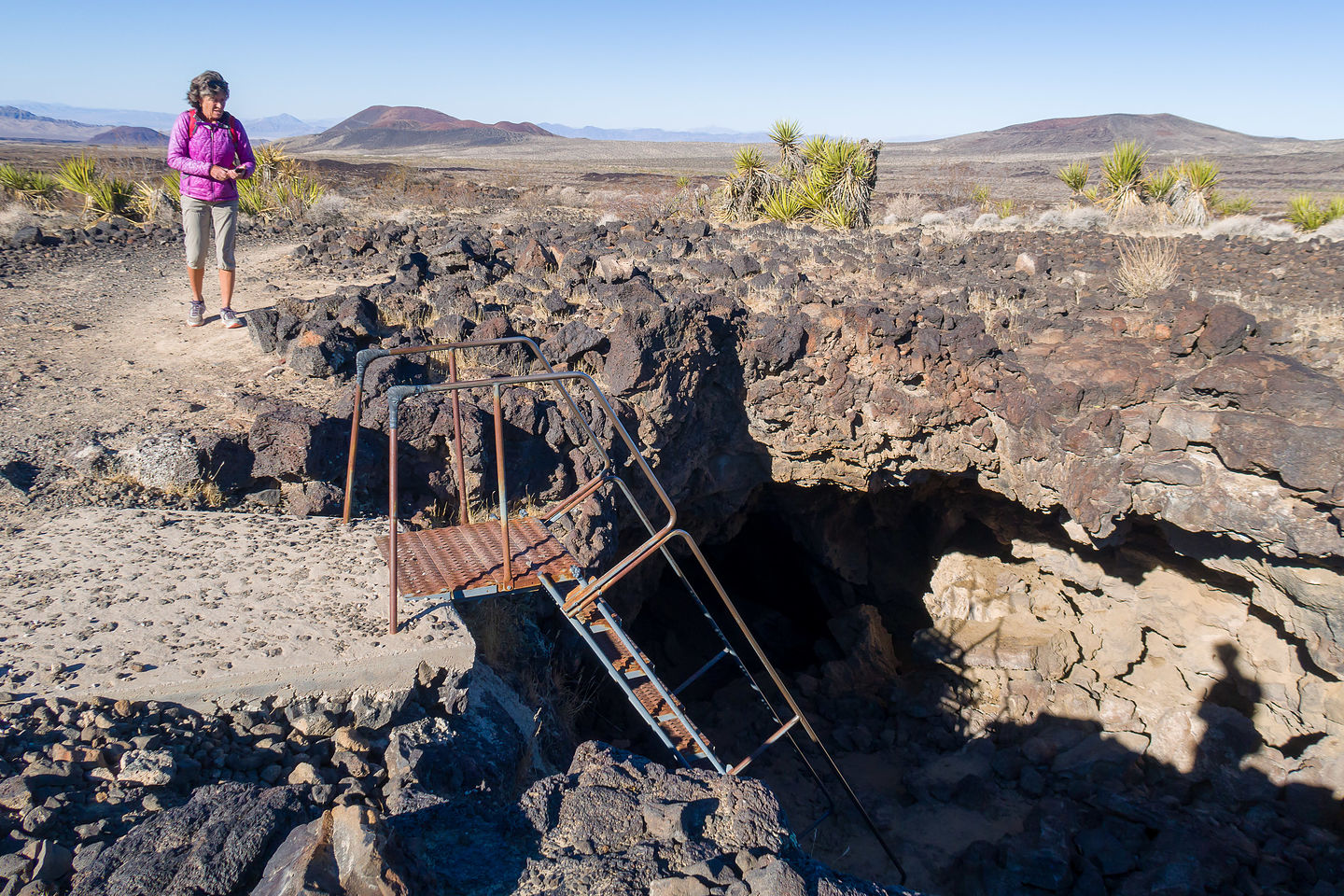 Approaching the lava tube