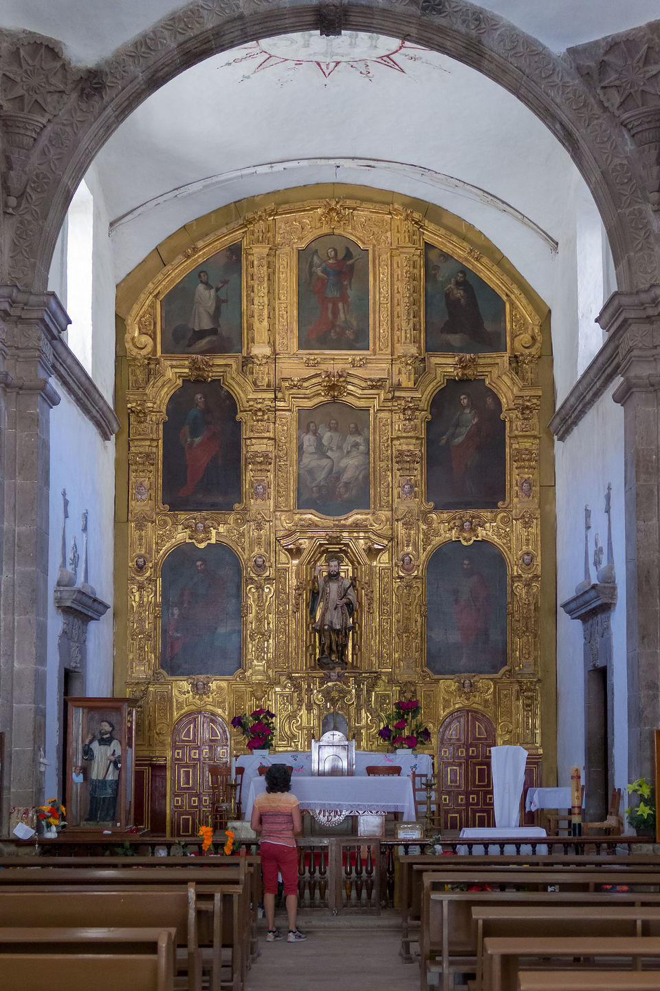 Interior of Mision San Francisco Javier Interior of Mision San Francisco Javier