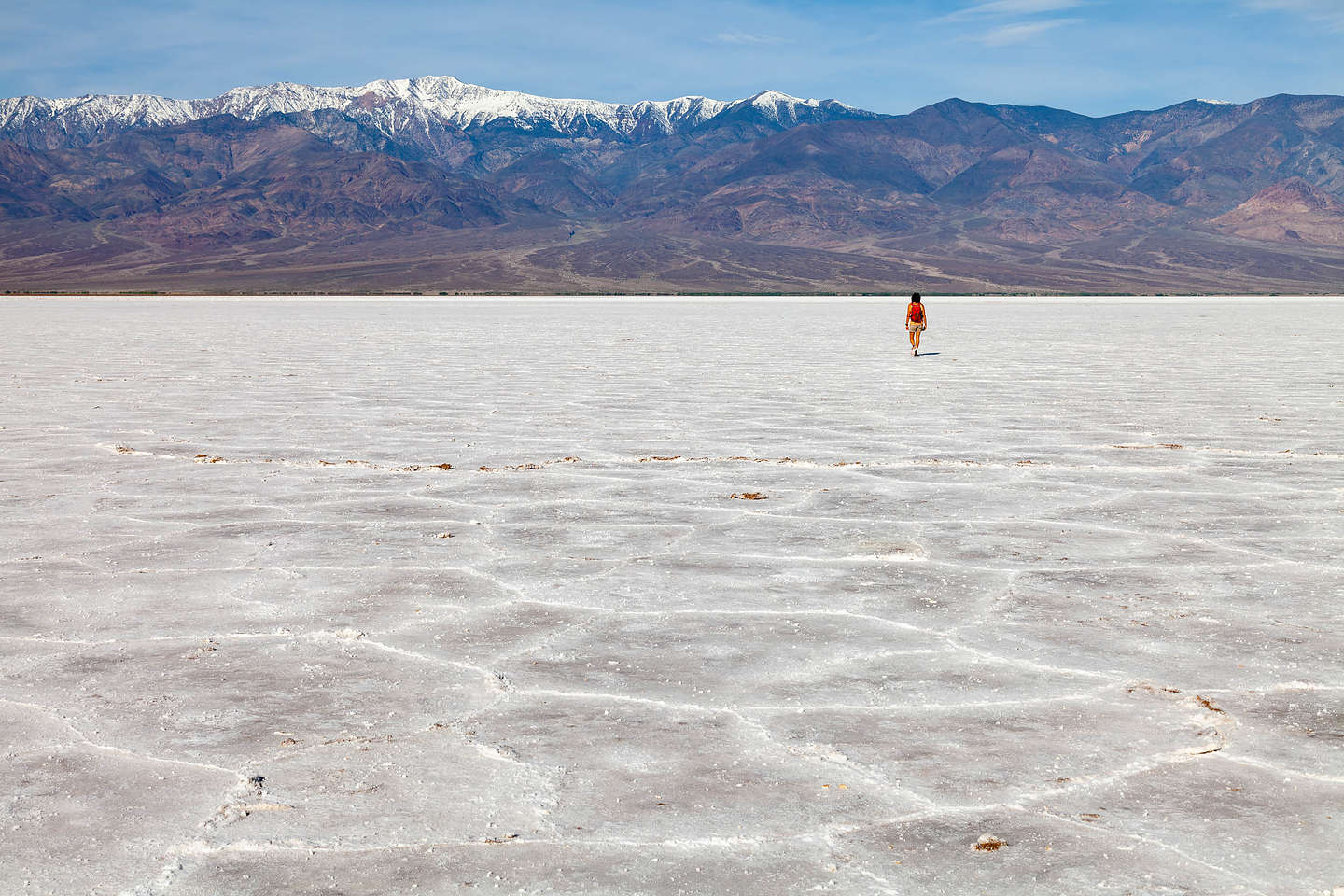 Salt hexagons of Badwater Basin Salt hexagons of Badwater Basin