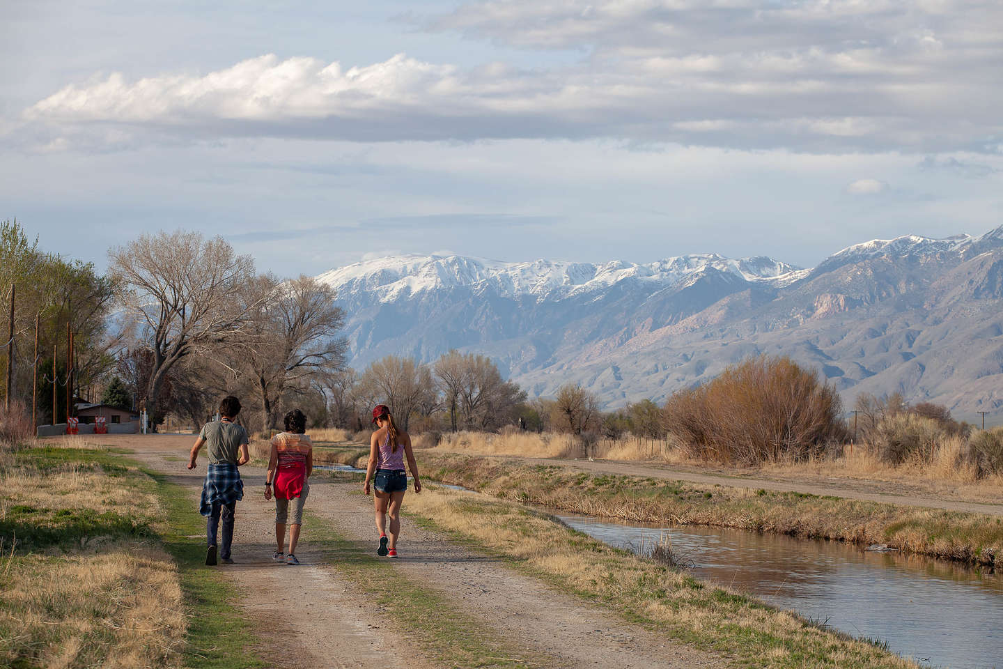 Strolling with Andrew and Celeste in Bishop