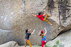 Andrew bouldering in the Buttermilks