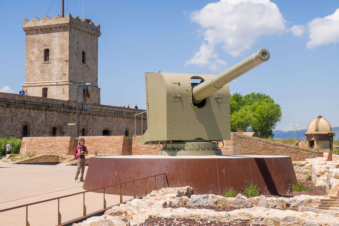 Atop Montjuic Castle