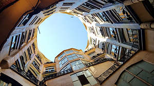 Atrium of Gaudi's Casa Mila