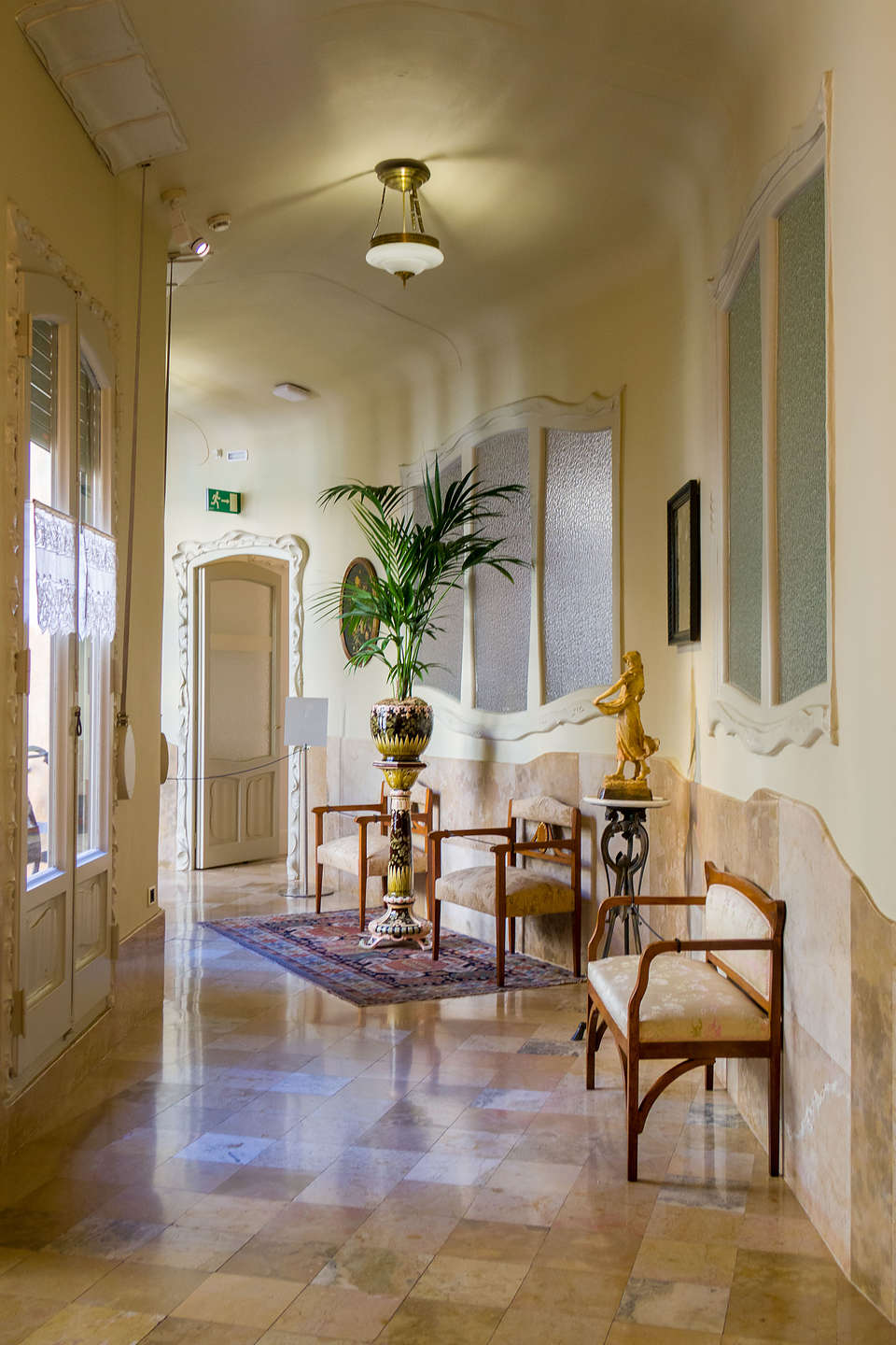 Inside an apartment of Gaudi's Casa Mila