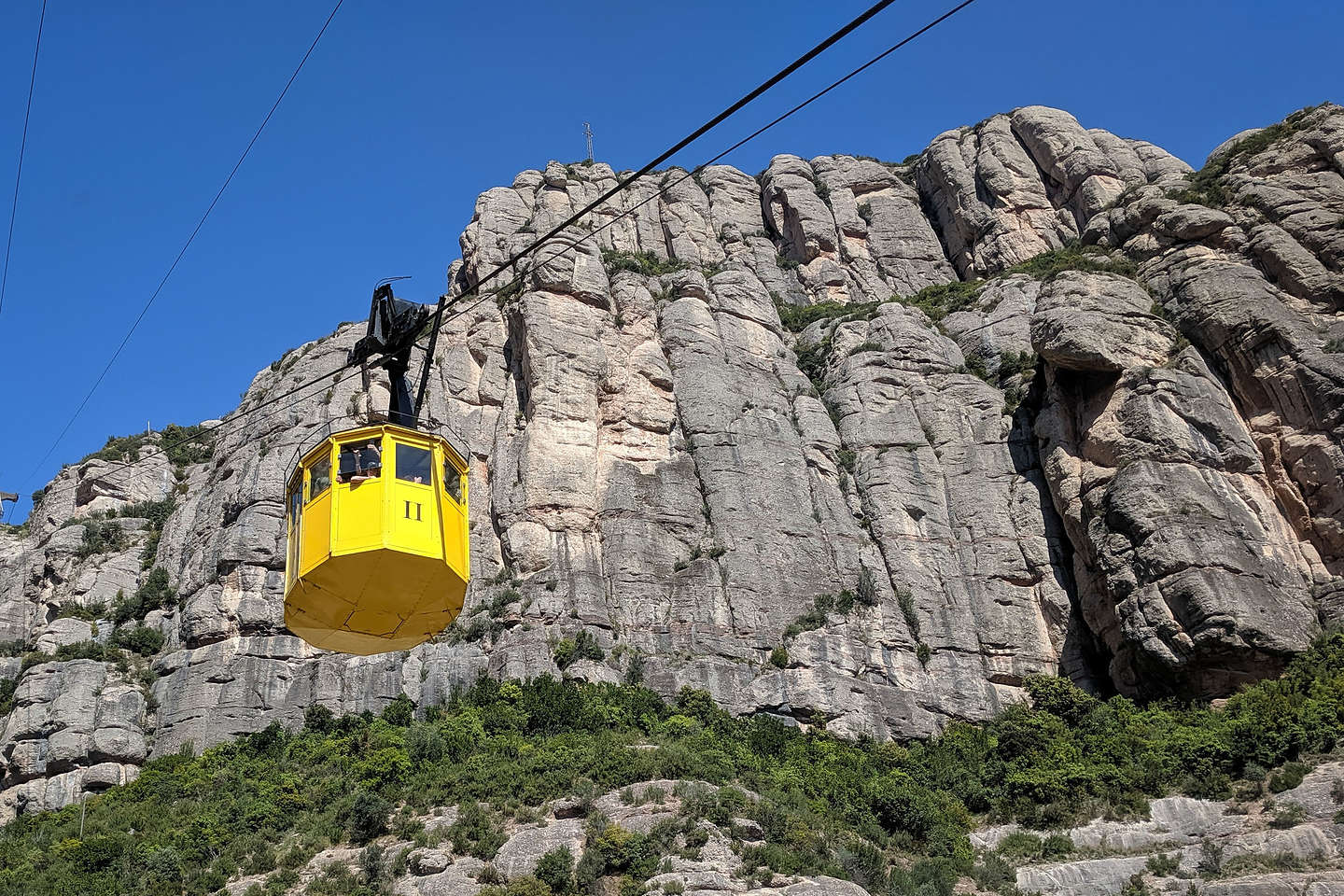 Cable car to Montserrat Monastery