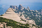Bulbous limestone peaks of Montserrat