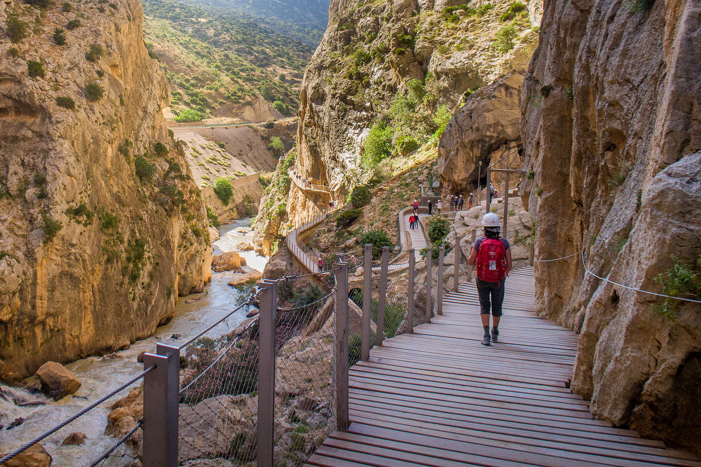 Lolo along the Caminito del Rey Lolo along the Caminito del Rey