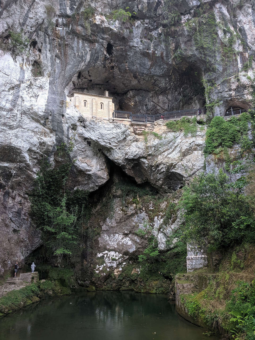 Santa Cueva, a hillside cave where, according to legend, the Virgin Mary appeared in 722 AD Santa Cueva, a hillside cave where, according to legend, the Virgin Mary appeared in 722 AD
