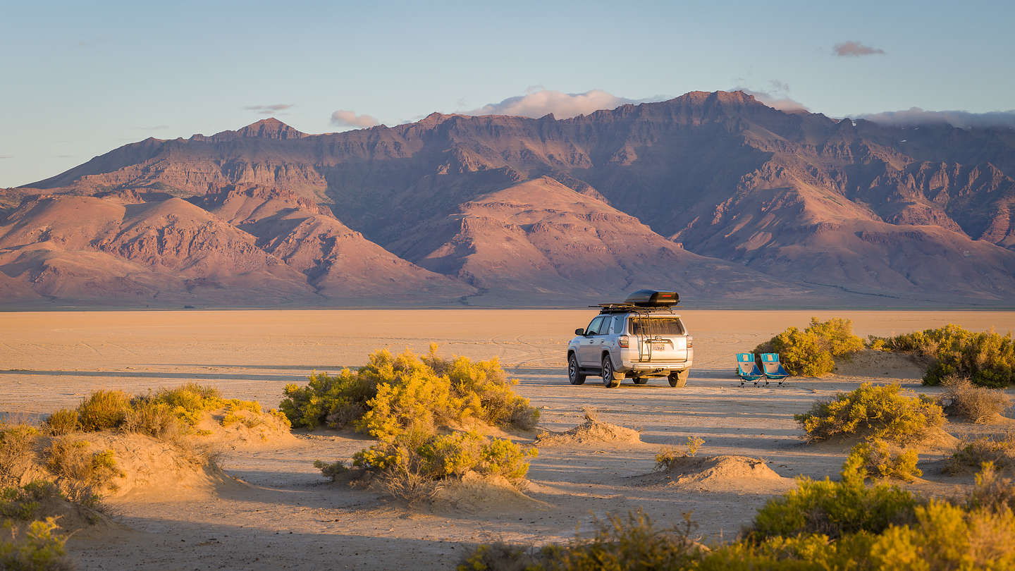 Our home for the night on the Alvord Desert