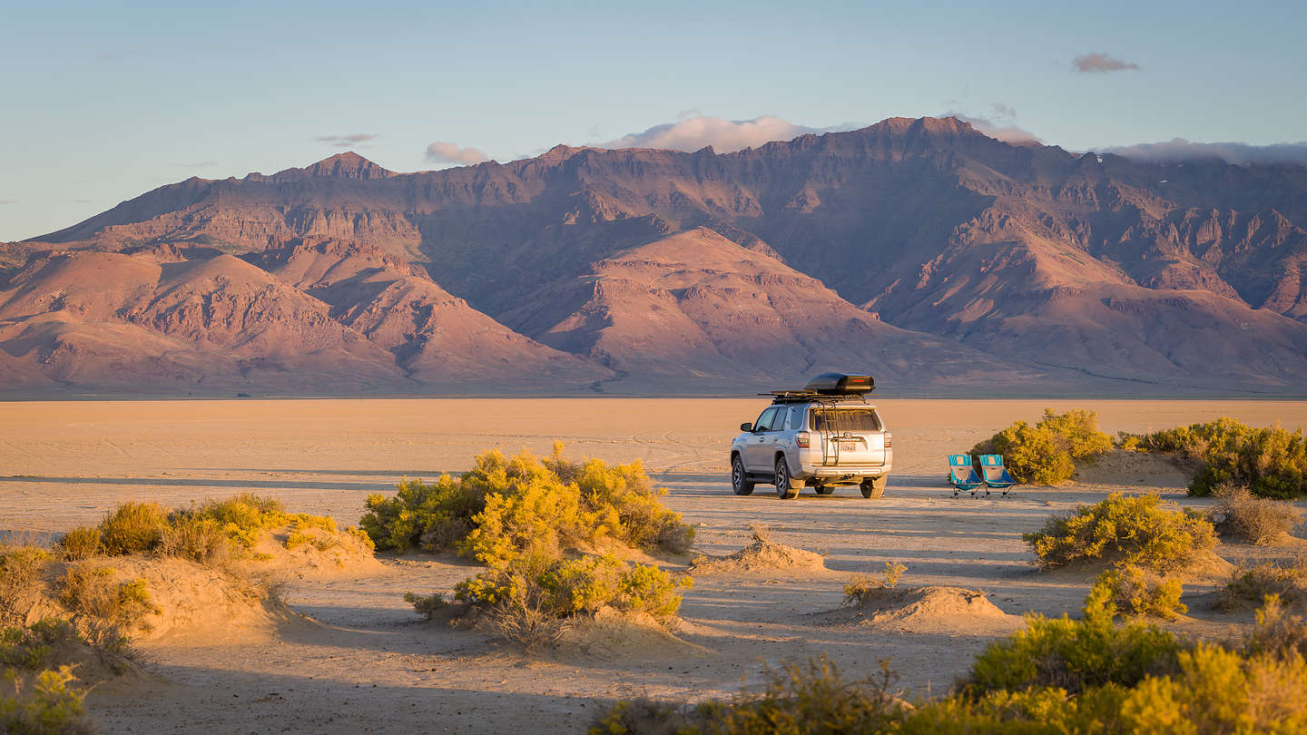 Our home for the night on the Alvord Desert Our home for the night on the Alvord Desert