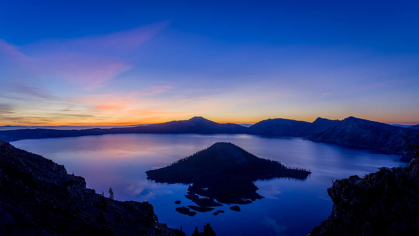 Sunrise over Crater Lake Sunrise over Crater Lake
