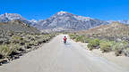 Herb hits Buttermilk Road on Andrew's Kawasaki KLX 250