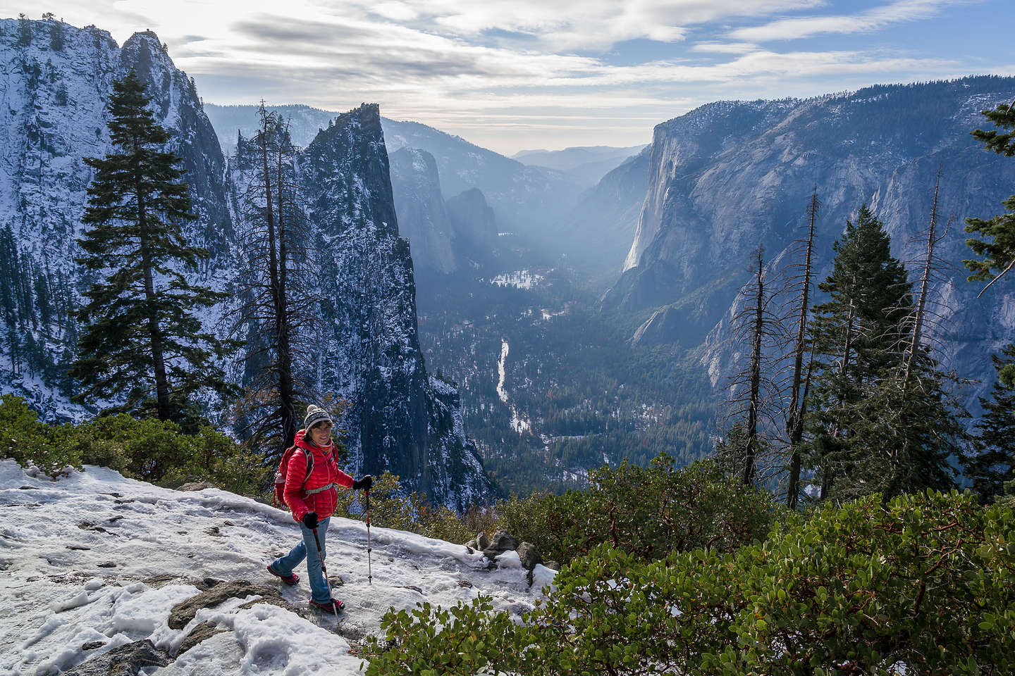 Hiking down from Glacier Point Hiking down from Glacier Point