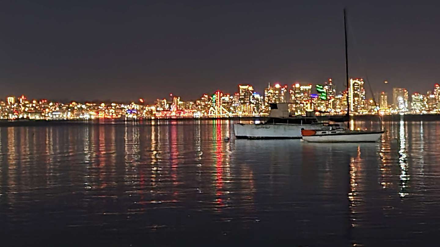 San Diego skyline from Humphreys Half Moon Inn