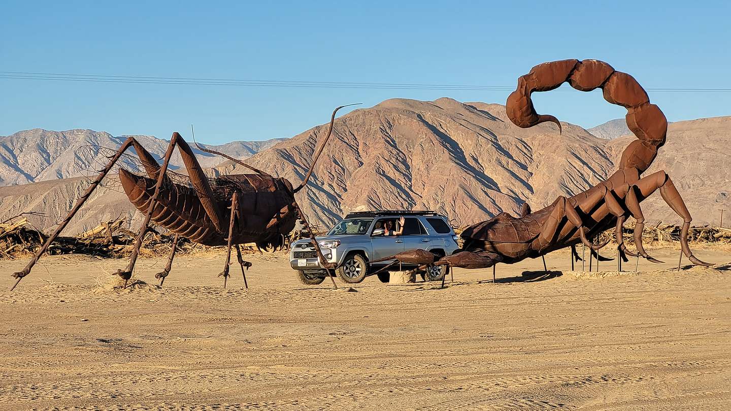 Herb breaking up a spat between a giant scorpion and a caterpillar