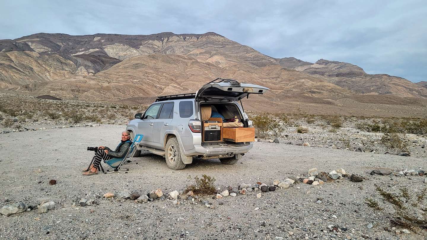 Camping at the Panamint Sand Dunes Trailhead Camping at the Panamint Sand Dunes Trailhead
