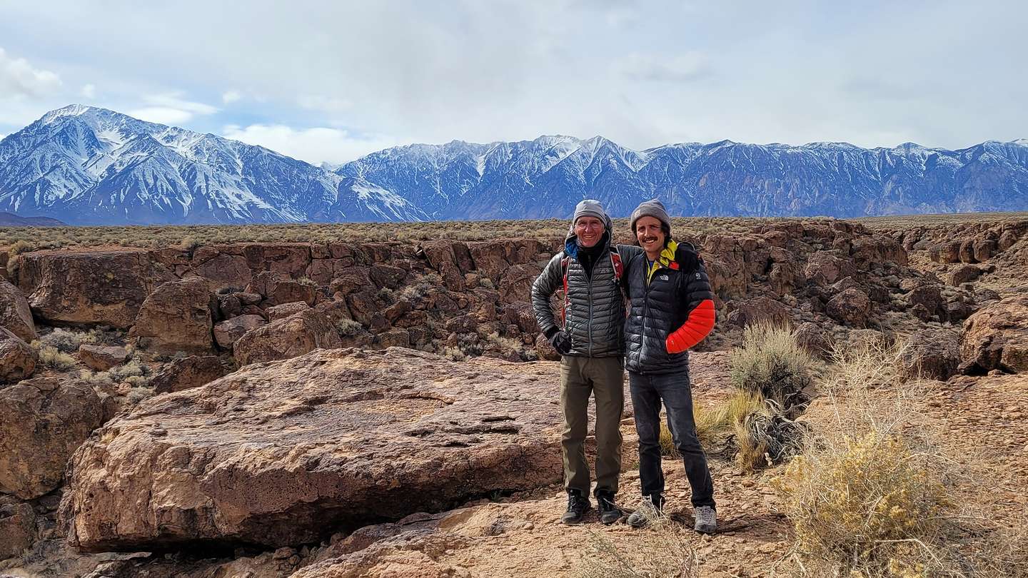 Andrew and Herb atop the Volcanic Tablelands Andrew and Herb atop the Volcanic Tablelands