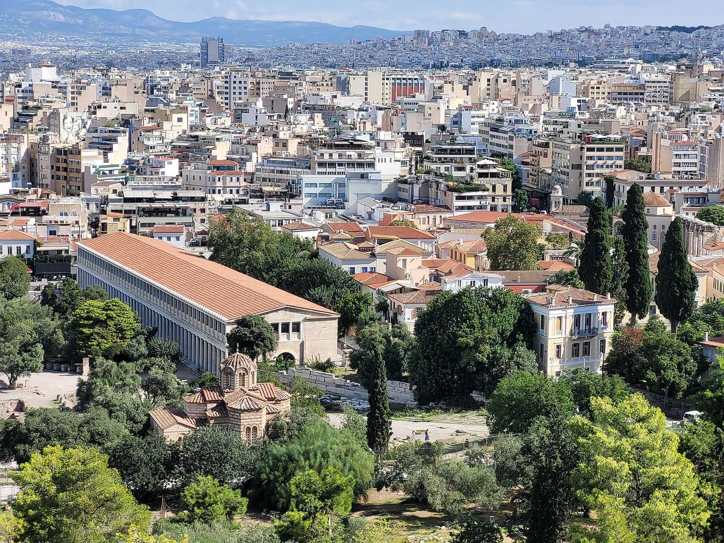 View of Ancient Agora from Mars Hill View of Ancient Agora from Mars Hill