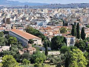 View of Ancient Agora from Mars Hill