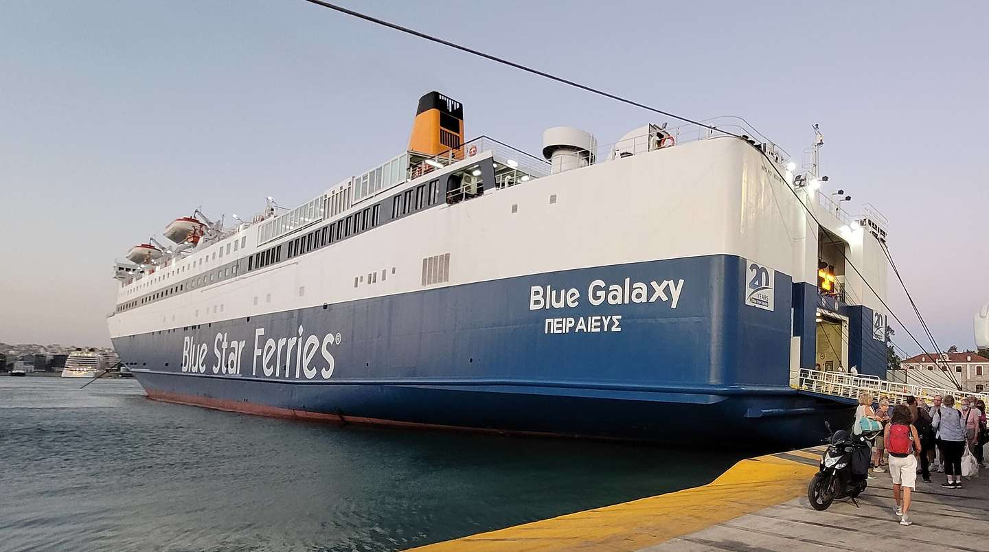 Our overnight ferry from Crete to Athens