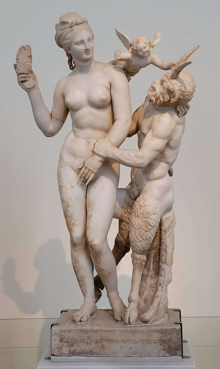 Aphrodite, Pan, and Eros