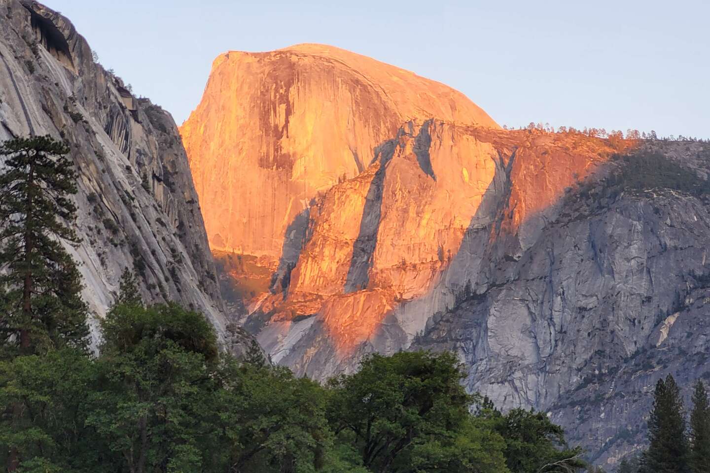 Half Dome in Golden Hour