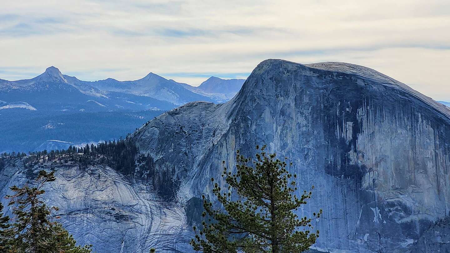 Half Dome and Clouds Rest in distance Half Dome and Clouds Rest in distance