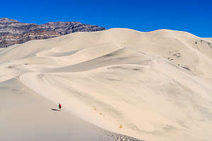 Ascending the Eureka Dunes