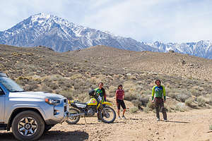 Off-roading on the Bishop trails