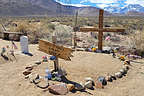 One of the more interesting graves at the Paiute Cemetery