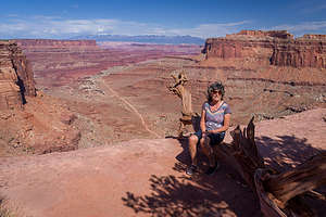 Just before the Shafer Trail Switchbacks