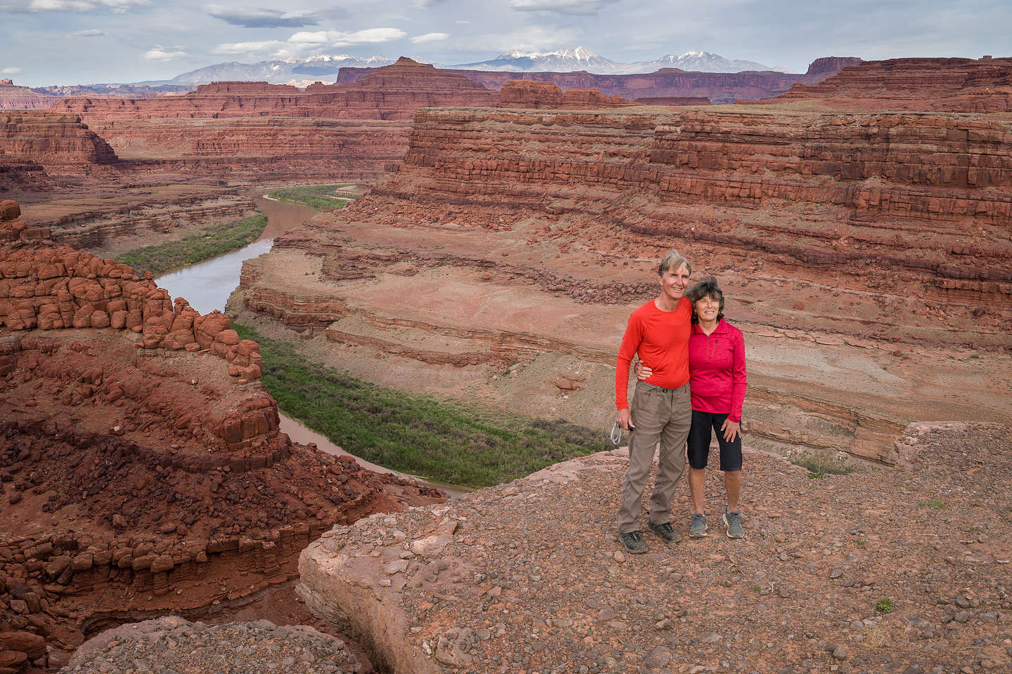 At our campsite at Thelma and Louise Point on the Potash Road