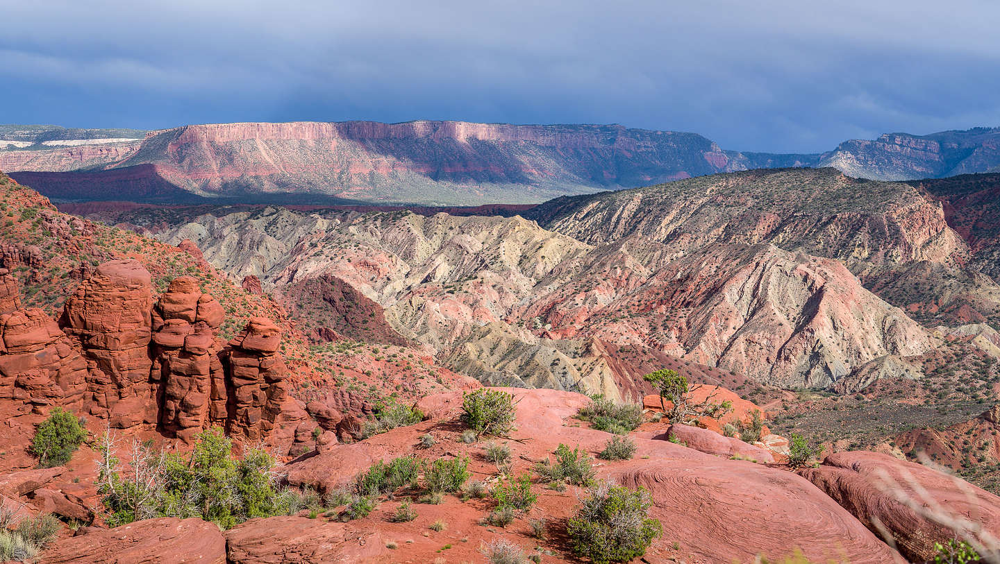 Onion Creek Canyon and the La Sal Mountains