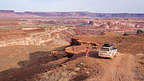 Driving along the White Rim Trail