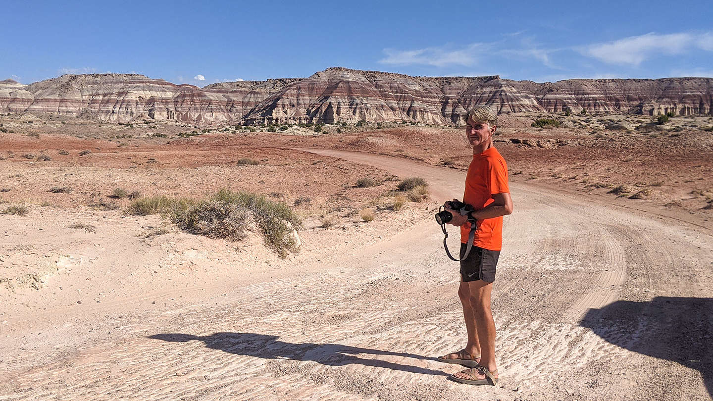 Near the end of the Cathedral Valley Loop Near the end of the Cathedral Valley Loop