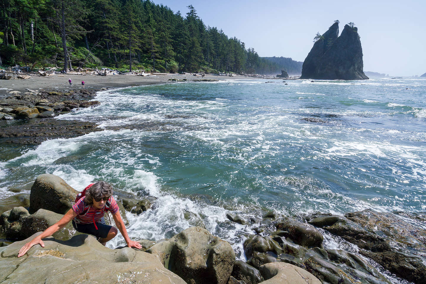 Rialto Beach - rock scrambling to Hole-in-the-Wall Rialto Beach - rock scrambling to Hole-in-the-Wall