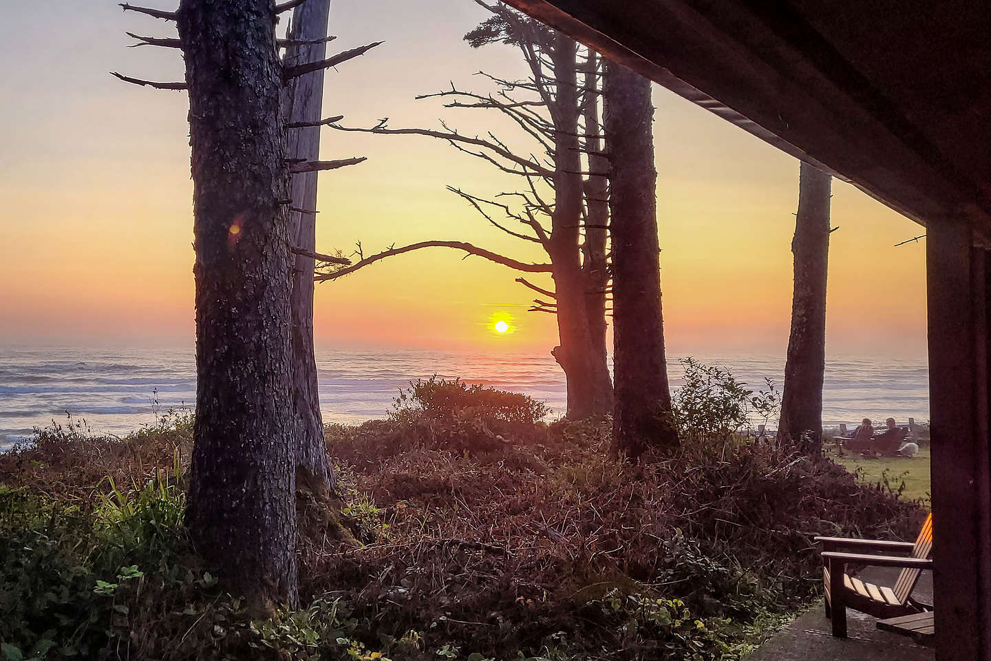 Kalaloch - sunset from our cabin