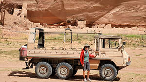 Our "jeep" into the canyon