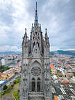 View of one Basilica Tower from the other