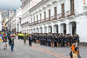 Carondelet Palace in the Plaza Grande