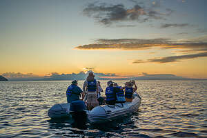 Post-sunset return to ship