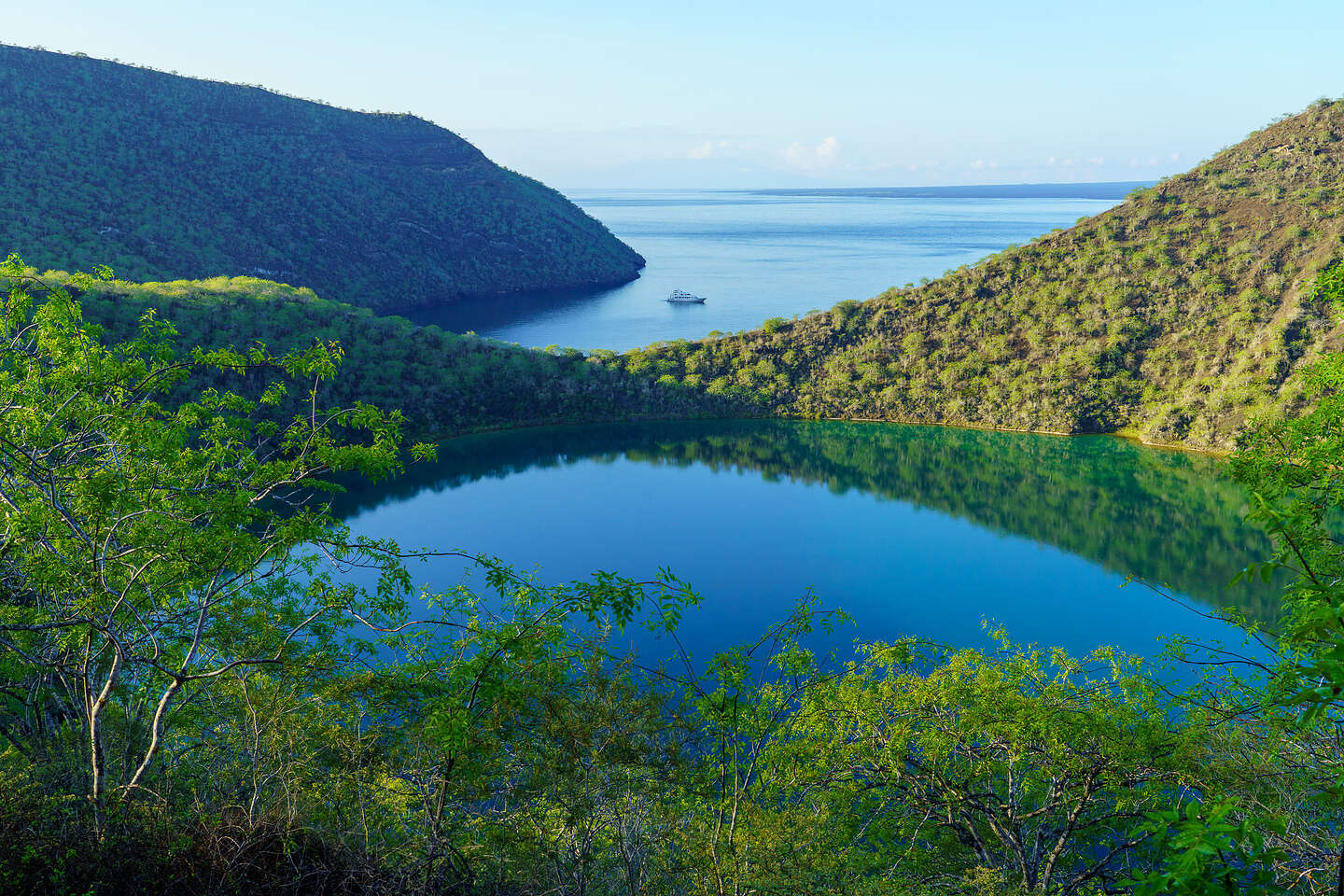 Darwin Lake and Tagus Cove Darwin Lake and Tagus Cove