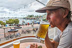 Herb enjoying the Santa Cruz Brewery