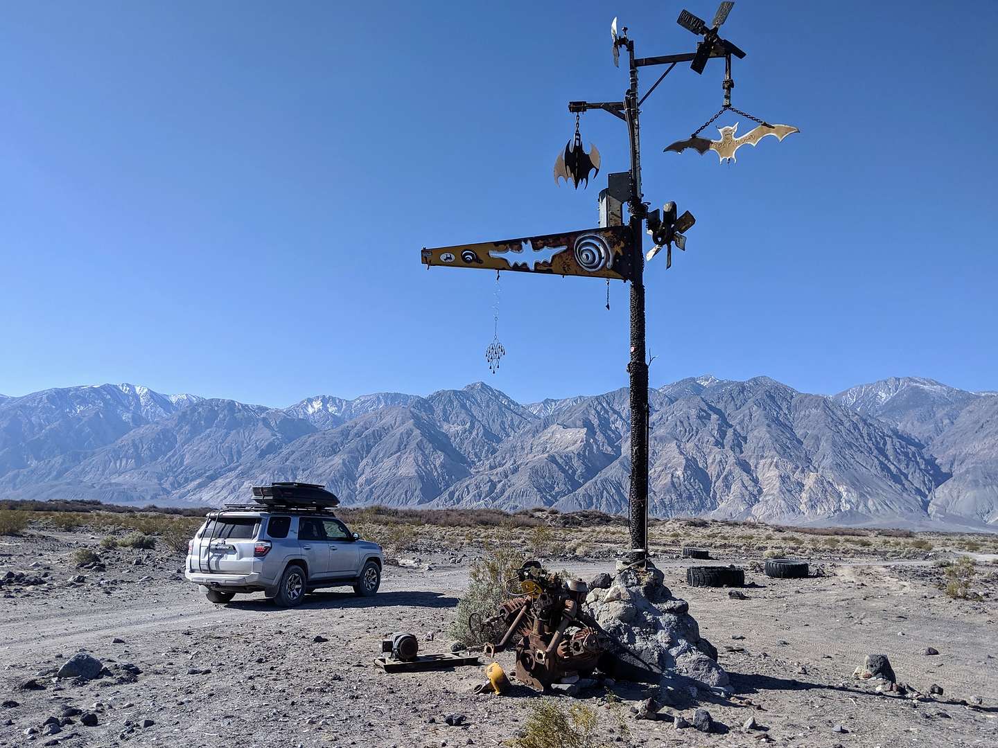 Saline Valley "bat pole"