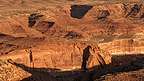 David and Goliath battle on the sandstone cliffs